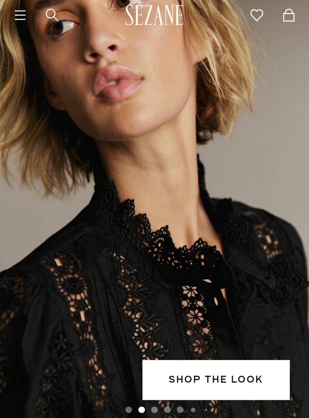 Sezane Rym Shirt In Black - Picture 2 of 10